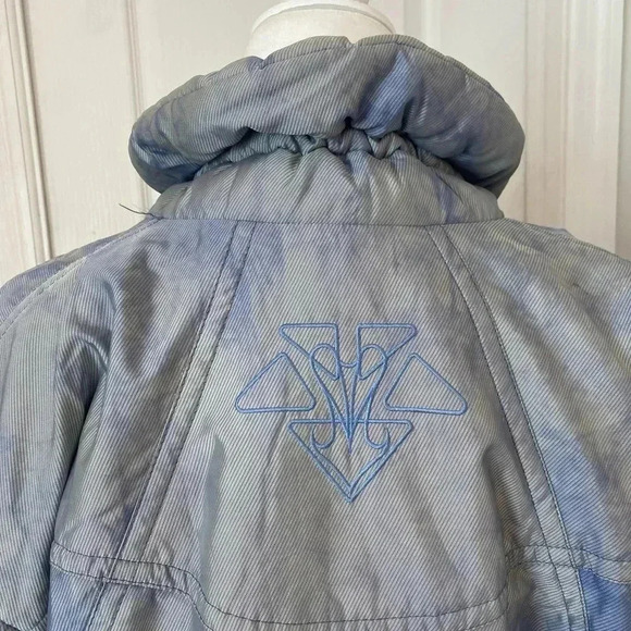 Descente Womens Vintage Y2K Ski Jacket Size 8 Blue Puffer Jacket - Picture 9 of 11